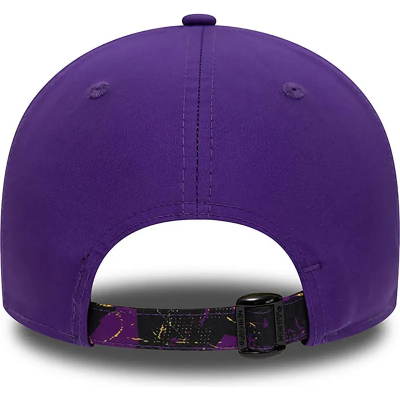 epci-curbata-violet-reglabila-9forty-print-infill-de-los-angeles-lakers-nba-de-new-era