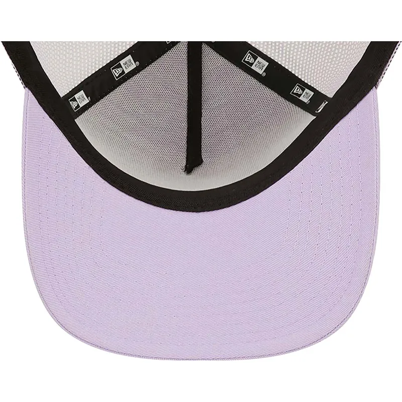 Gorra curva violeta claro ajustable para mujer 9TWENTY Gingham de New York  Yankees MLB de New Era