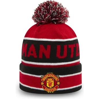 Cap pompom red negro Cuff Jake de Manchester United Football Club Premier League de New Era