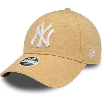 Cap curbată beige adjustable strap 9FORTY Jersey de New York Yankees MLB de New Era