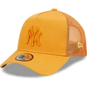 epci-curbata-portocaliu-snapback-a-frame-tonal-mesh-de-new-york-yankees-mlb-de-new-era