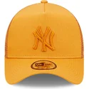epci-curbata-portocaliu-snapback-a-frame-tonal-mesh-de-new-york-yankees-mlb-de-new-era