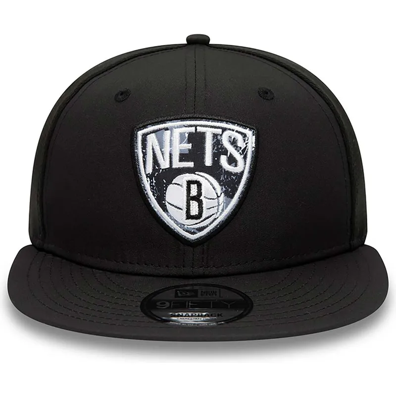 epci-plata-negru-snapback-9fifty-print-infill-de-brooklyn-nets-nba-de-new-era