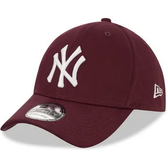 cap-curbata-red-ajustada-granate-39thirty-league-essential-de-new-york-yankees-mlb-de-new-era
