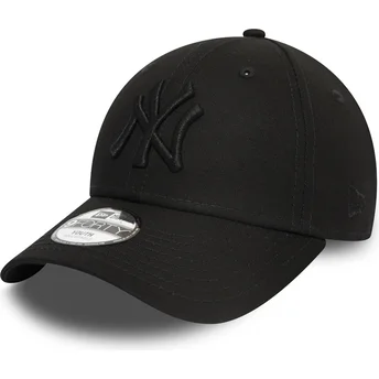 Șepci curbată negru bandă reglabilă pentru copii 9FORTY League Essential de New York Yankees MLB de New Era