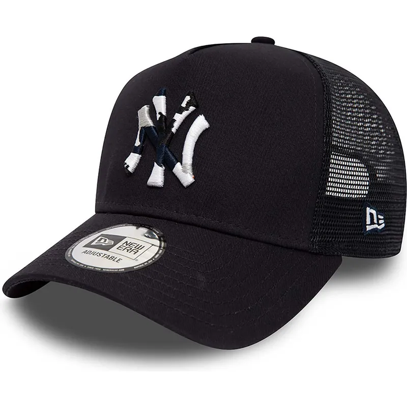 epci-curbata-bleumarin-snapback-a-frame-team-camo-infill-de-new-york-yankees-mlb-de-new-era