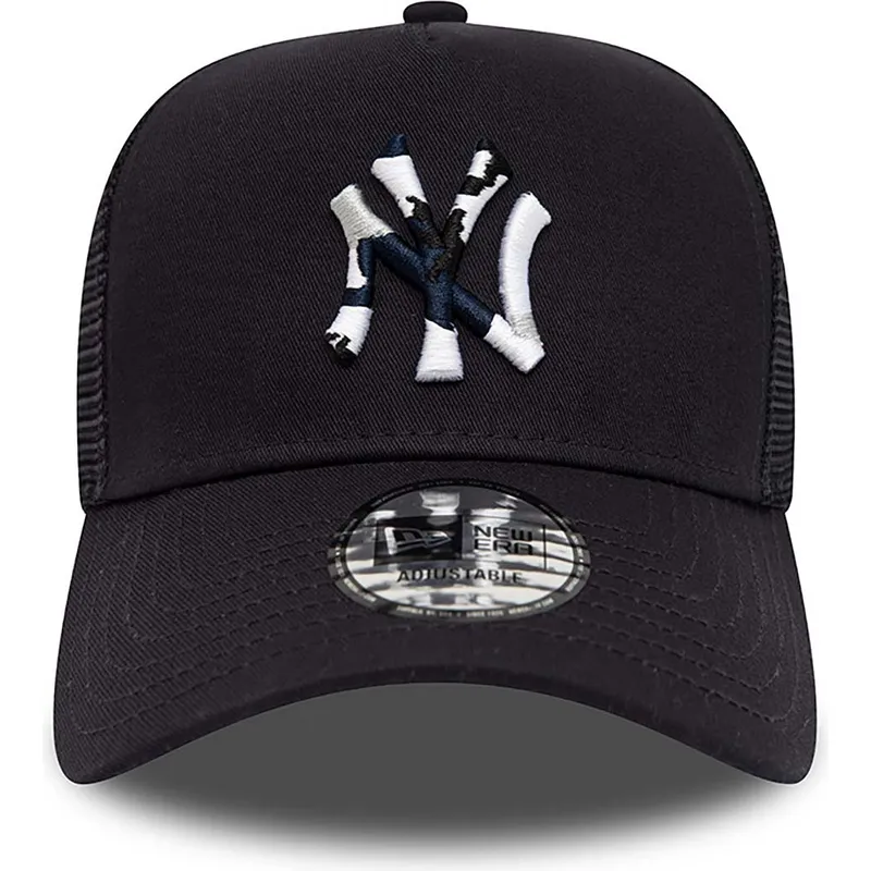 epci-curbata-bleumarin-snapback-a-frame-team-camo-infill-de-new-york-yankees-mlb-de-new-era