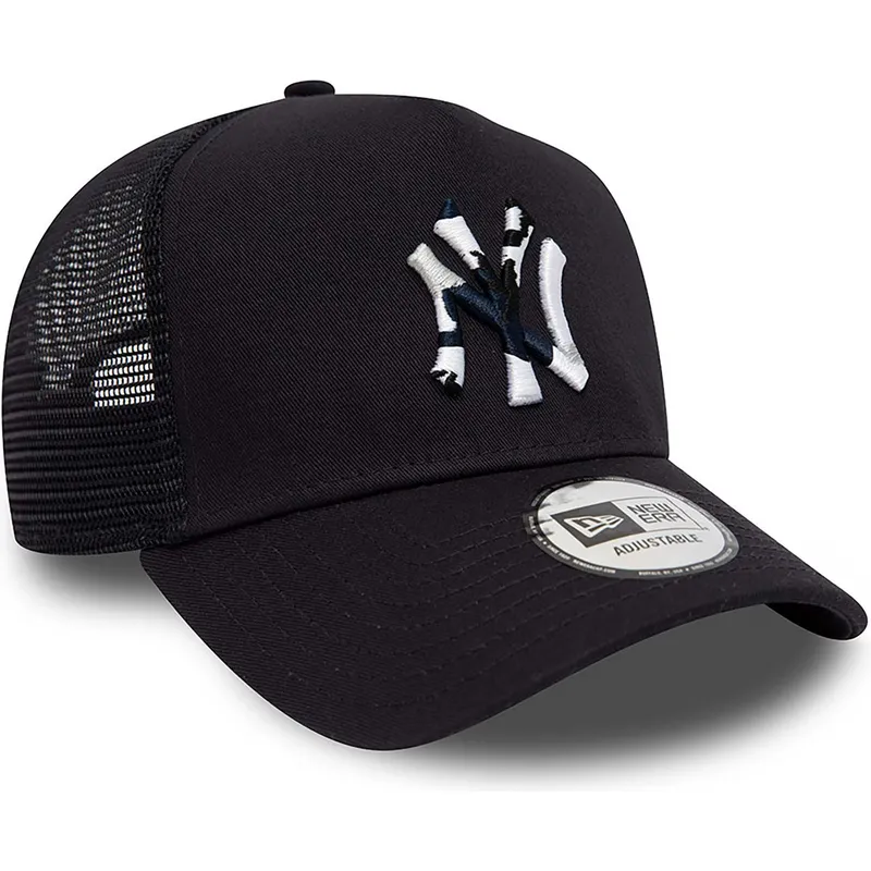 epci-curbata-bleumarin-snapback-a-frame-team-camo-infill-de-new-york-yankees-mlb-de-new-era