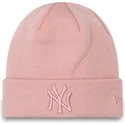 caciuli-roz-rosa-cuff-metallic-de-new-york-yankees-mlb-de-new-era
