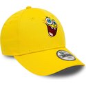 new-era-curved-brim-youth-9forty-spongebob-squarepants-yellow-adjustable-cap