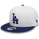 gorra-plana-blanca-y-azul-snapback-9fifty-crown-patches-de-los-angeles-dodgers-mlb-de-new-era