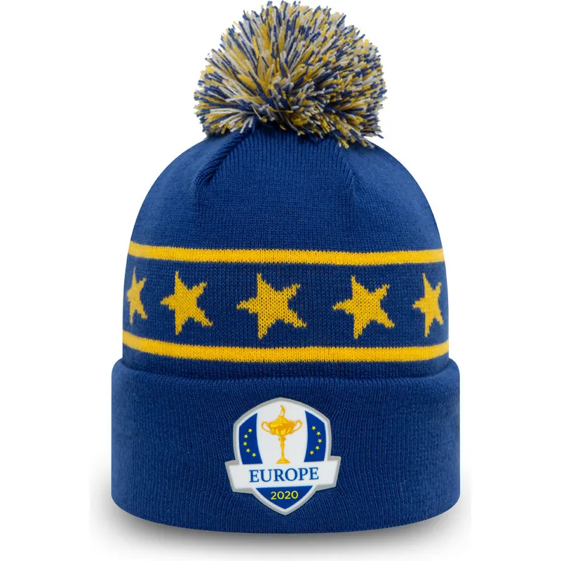 caciuli-pompon-albastru-cuff-sunday-bobble-de-ryder-cup-europe-de-new-era