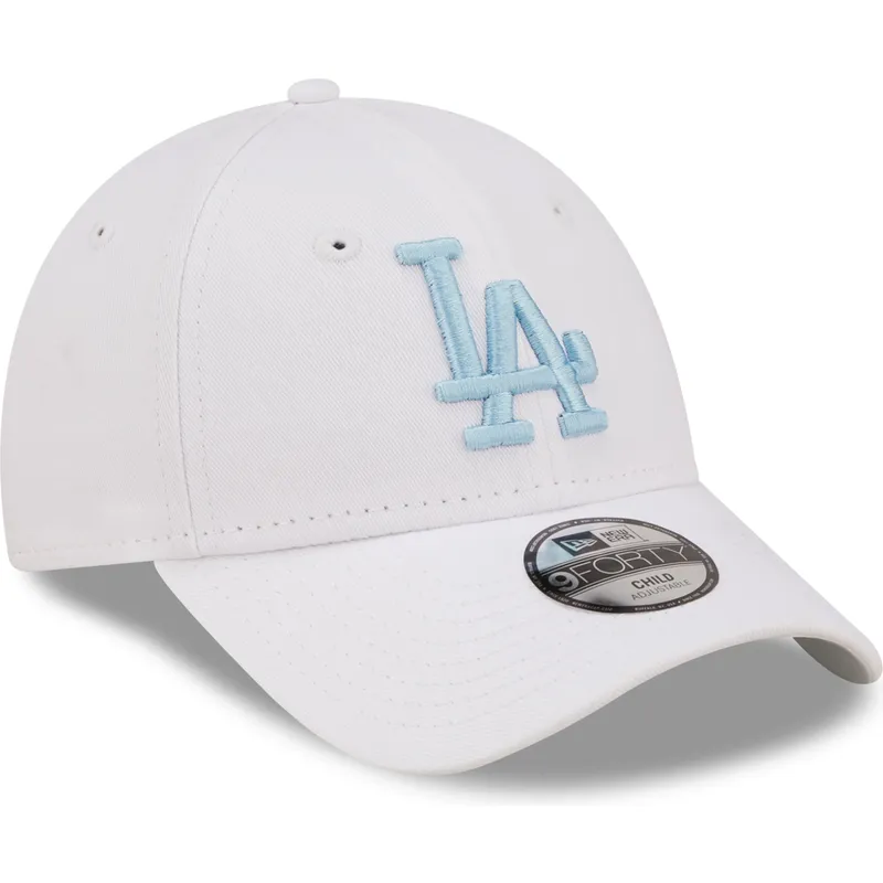 epci-curbata-alb-reglabila-pentru-copii-9forty-league-essential-de-los-angeles-dodgers-mlb-de-new-era