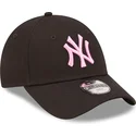 epci-curbata-negru-reglabila-pentru-copii-rosa-9forty-league-essential-de-new-york-yankees-mlb-de-new-era