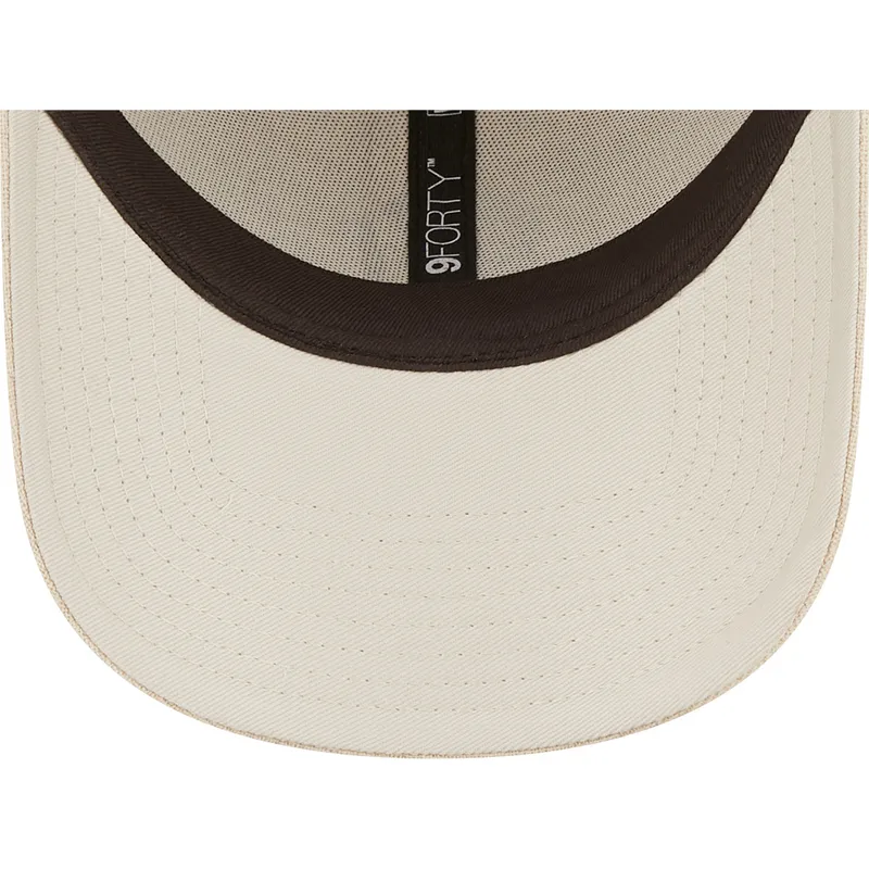 epci-curbata-bej-reglabila-9forty-linen-de-new-york-yankees-mlb-de-new-era