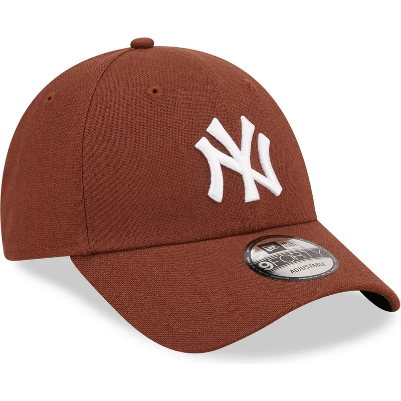 epci-curbata-maro-banda-reglabila-9forty-linen-de-new-york-yankees-mlb-de-new-era