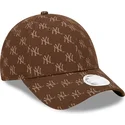 epci-curbata-maro-reglabila-9forty-monogram-de-new-york-yankees-mlb-de-new-era