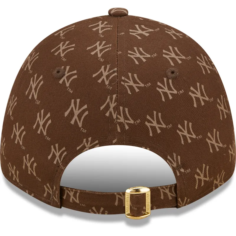 epci-curbata-maro-reglabila-9forty-monogram-de-new-york-yankees-mlb-de-new-era