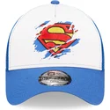 epci-curbata-albastru-snapback-pentru-copii-a-frame-de-superman-dc-comics-de-new-era