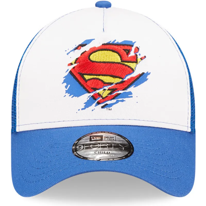 epci-curbata-albastru-snapback-pentru-copii-a-frame-de-superman-dc-comics-de-new-era