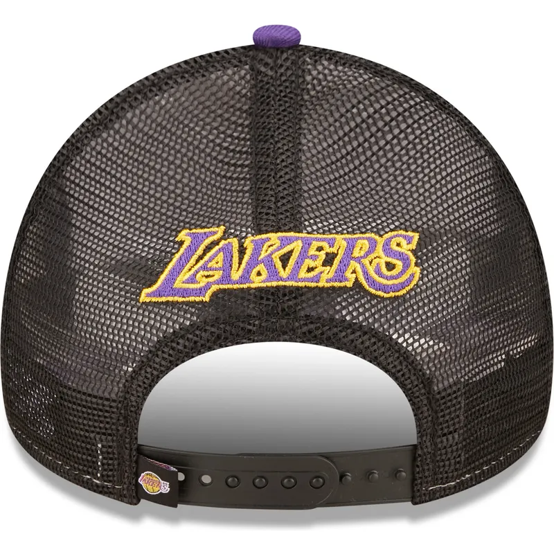 los-angeles-lakers-nba-new-era-vit-svart-och-violett-a-frame-team-colour-truckerkeps