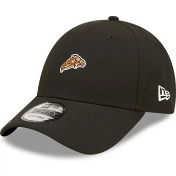 New Era Curved Brim Pizza Have A Slice 9FORTY Food Icon Black Adjustable Cap