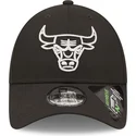 chicago-bulls-nba-new-era-9forty-repreve-monochrom-justerbar-svart-bojd-keps
