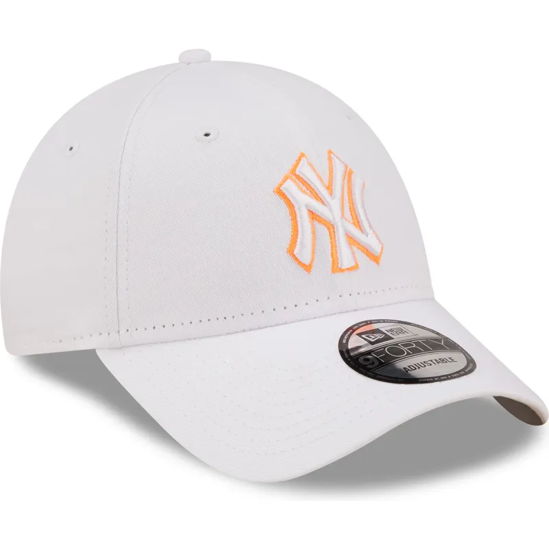 epci-curbata-alb-reglabila-9forty-neon-outline-de-new-york-yankees-mlb-de-new-era