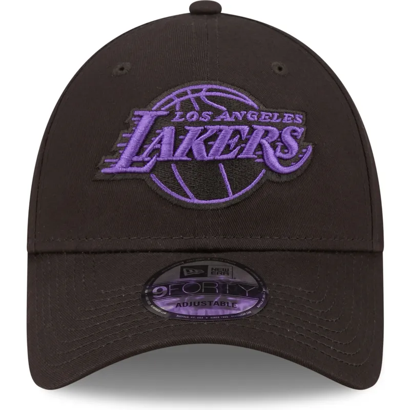 epci-curbata-negru-reglabila-9forty-neon-outline-de-los-angeles-lakers-nba-de-new-era