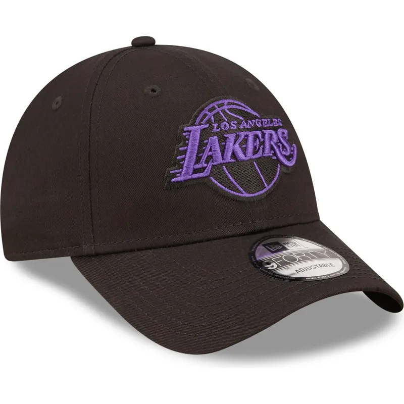 epci-curbata-negru-reglabila-9forty-neon-outline-de-los-angeles-lakers-nba-de-new-era
