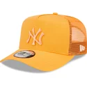 epci-curbata-portocaliu-snapback-a-frame-tonal-mesh-de-new-york-yankees-mlb-de-new-era