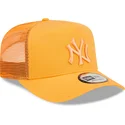 epci-curbata-portocaliu-snapback-a-frame-tonal-mesh-de-new-york-yankees-mlb-de-new-era