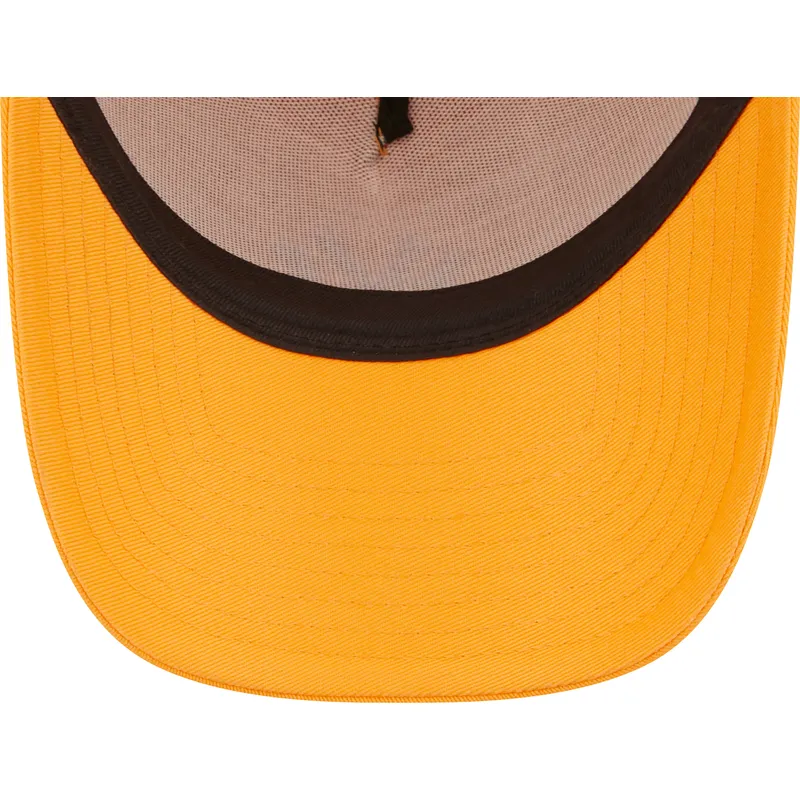 epci-curbata-portocaliu-snapback-a-frame-tonal-mesh-de-new-york-yankees-mlb-de-new-era