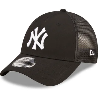 Cappellino trucker nero regolabile A Frame Home Field dei New York Yankees MLB di New Era