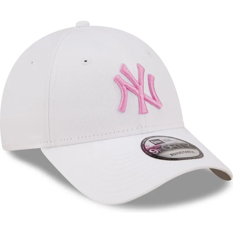 epci-curbata-alb-reglabila-rosa-9forty-league-essential-de-new-york-yankees-mlb-de-new-era