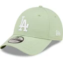 casquette-courbee-verte-claire-ajustable-9forty-league-essential-los-angeles-dodgers-mlb-new-era