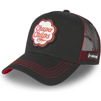 Schwarze und rote Trucker-Kappe CC1 Chupa Chups von Capslab