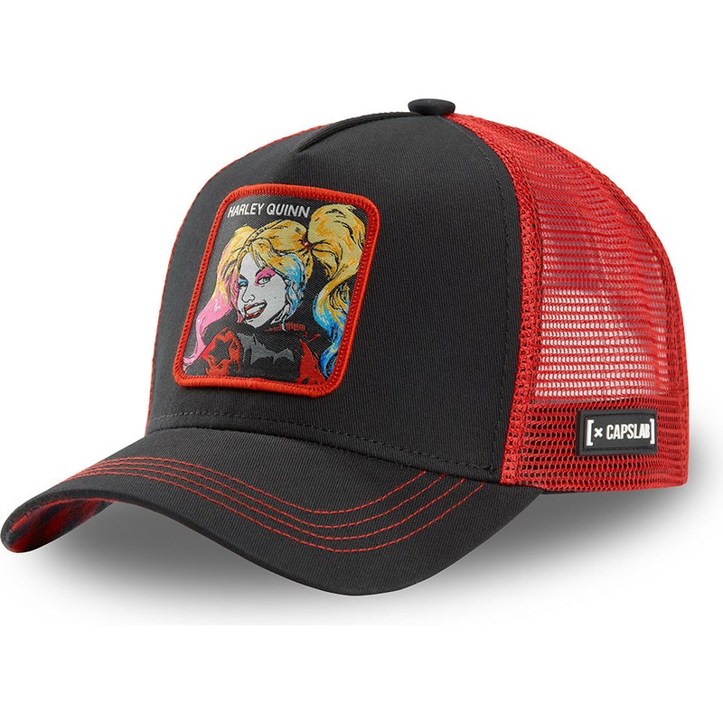 capslab-harley-quinn-har1-dc-comics-black-and-red-trucker-hat