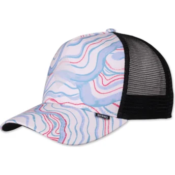 Șepci curbată camionagiu alb snapback Arty Waves HFT de Djinns