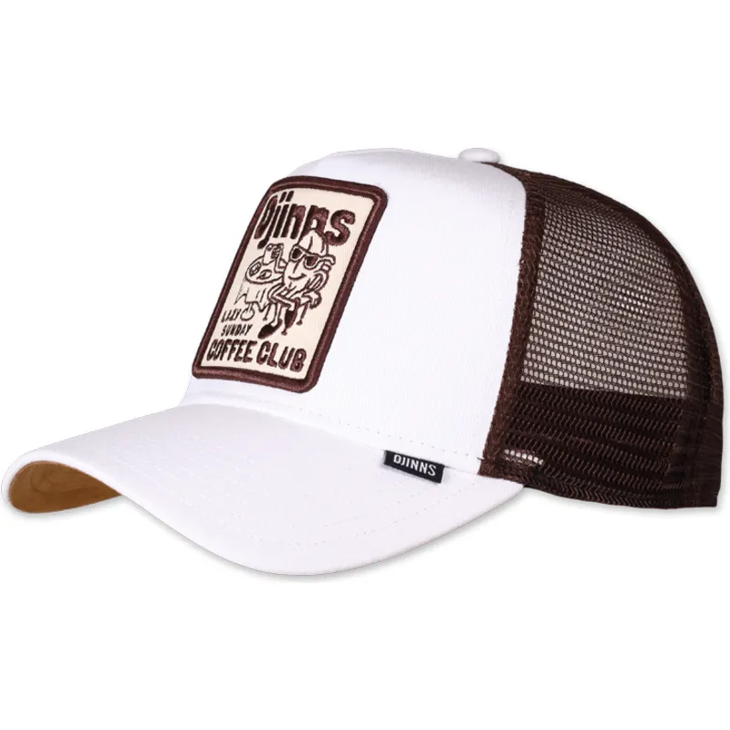 epci-curbata-alb-snapback-lazy-sunday-coffee-club-hft-de-djinns