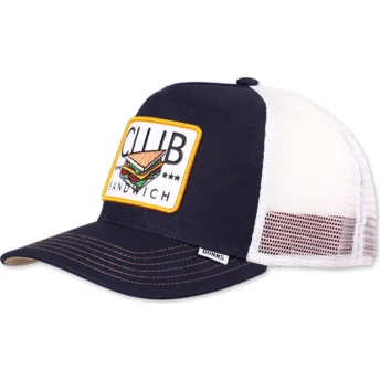 Cappellino trucker blu marino e bianco Club Sandwich HFT Food di Djinns