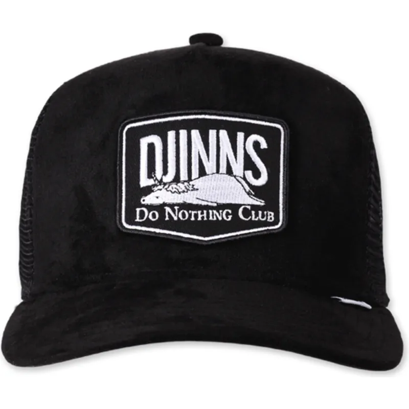cappellino-trucker-nero-do-nothing-club-hft-dnc-30-hairy-suede-di-djinns