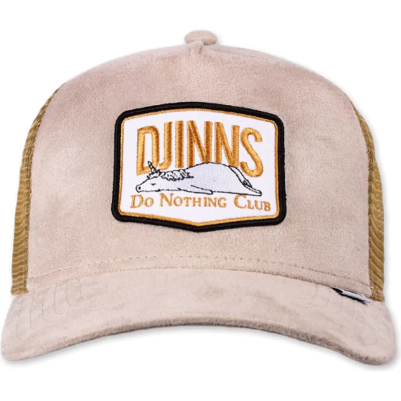 trucker-cap-beige-do-nothing-club-hft-dnc-30-hairy-suede-von-djinns