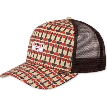 Cap curbată brown snapback de Djinns