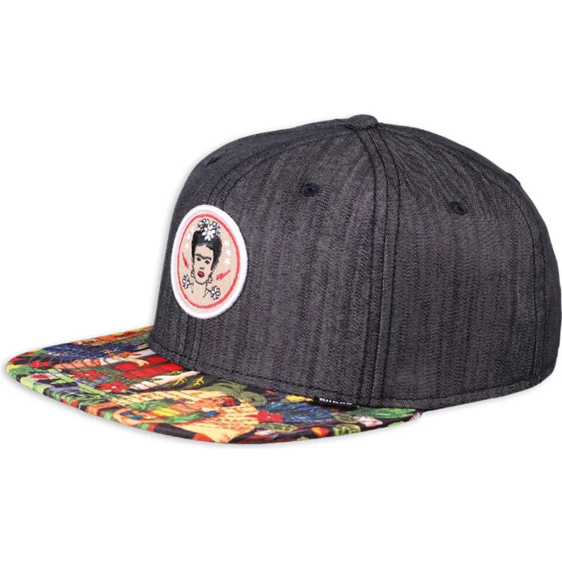 epci-plata-negru-snapback-frida-kahlo-linen-rev-de-djinns epci-plata-negru-snapback-frida-kahlo-linen-rev-de-djinns