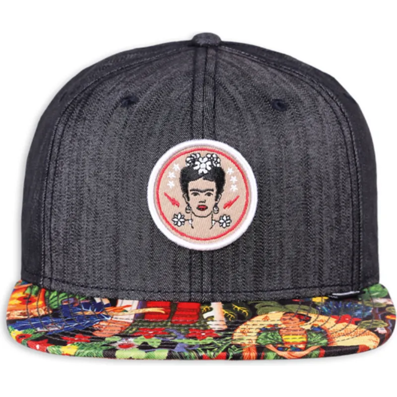 epci-plata-negru-snapback-frida-kahlo-linen-rev-de-djinns epci-plata-negru-snapback-frida-kahlo-linen-rev-de-djinns