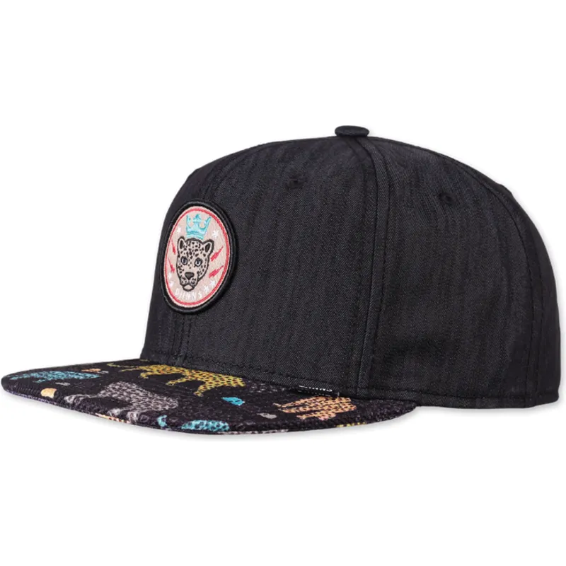 epci-plata-negru-snapback-gepard-linen-rev-de-djinns