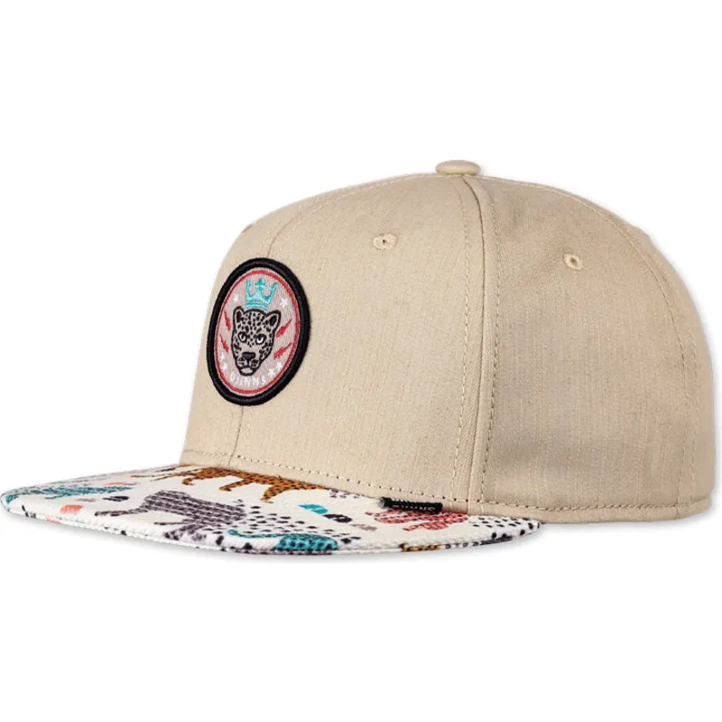 epci-plata-bej-snapback-gepard-linen-rev-de-djinns