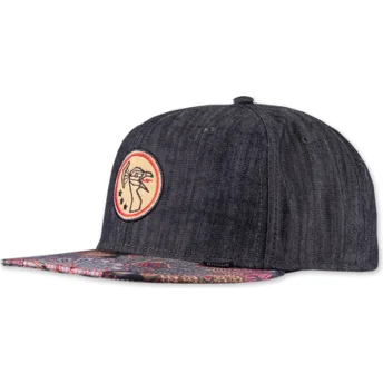 Cap plată black snapback de Djinns