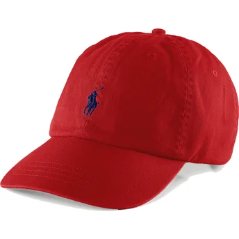 Șepci curbată roșu reglabilă Cotton Chino Classic Sport de Polo Ralph Lauren
